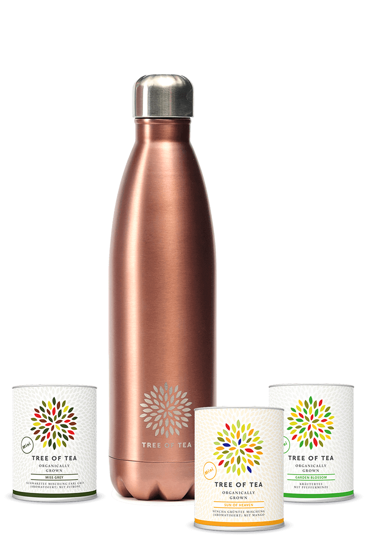 Die Thermo Bottle mit 3 Teeminis
