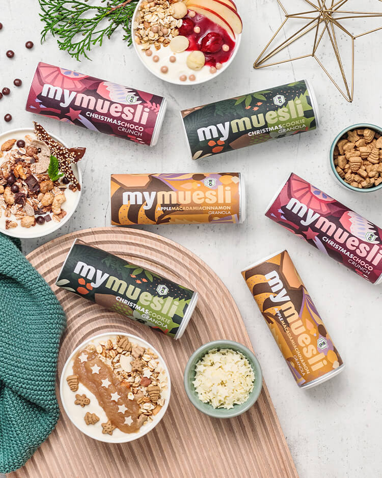 article1a-muesli-weihnachtsminis-12er.jpg Bunte mymuesli Weihnachtsminis Dosen