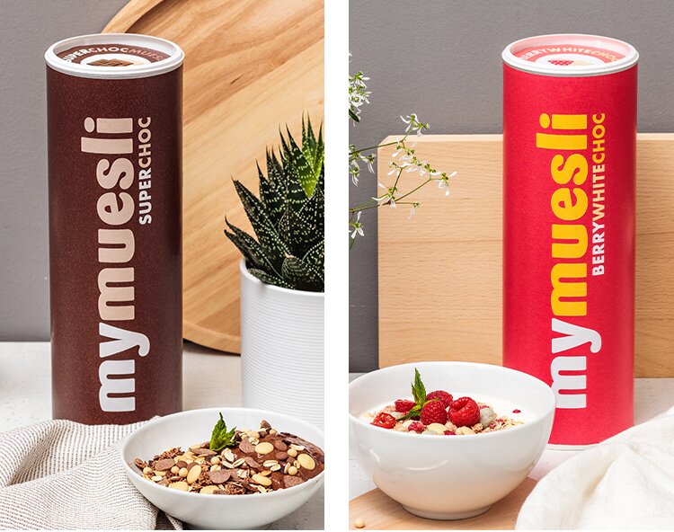 Berry White Choc und Superchoc Muesli
