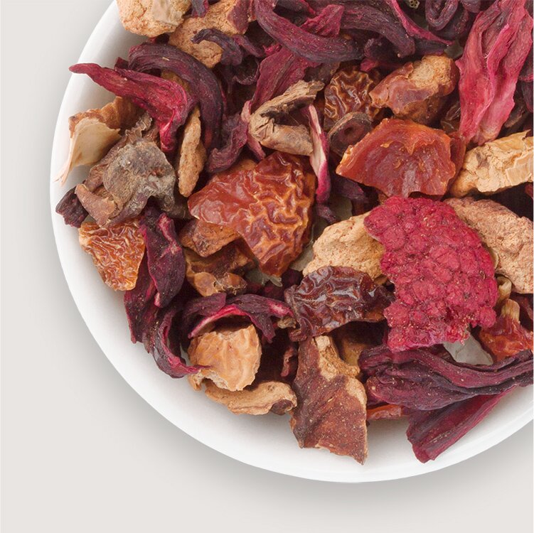 Red Ruby mit ganzen Himbeeren