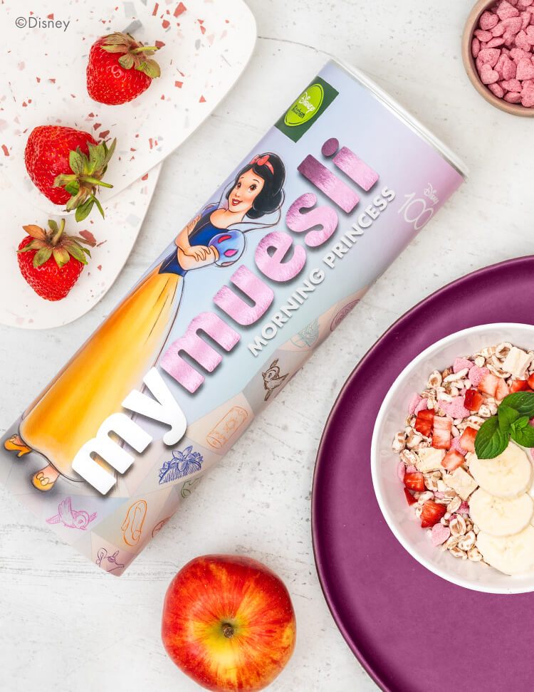 mymuesli Morning Princess Muesli mit Disney Schneewittchen Design