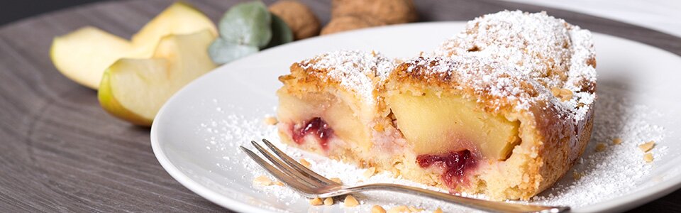 Rezept für saftigen Apfel-Mandel-Kuchen