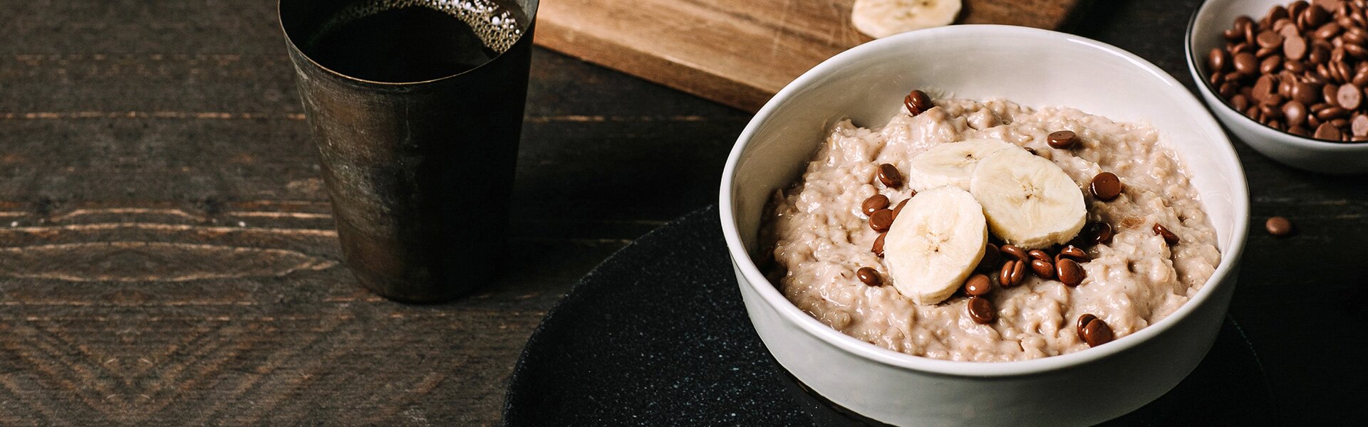 Bio-Porridge mit Bananenscheiben