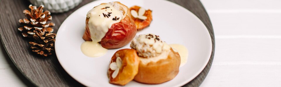 Rezept für winterlichen Bratapfel