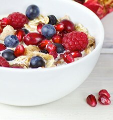 Müsli mit wenig Zucker