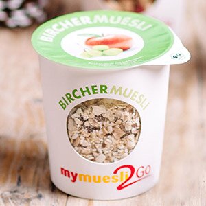 Bircher-Müsli to go zur Zubereitung des Müsli-Crumbles