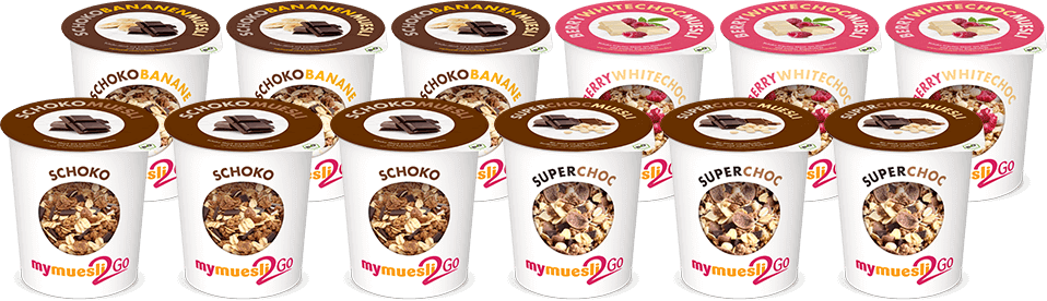Bio Schoko Müsli im Paket von mymuesli