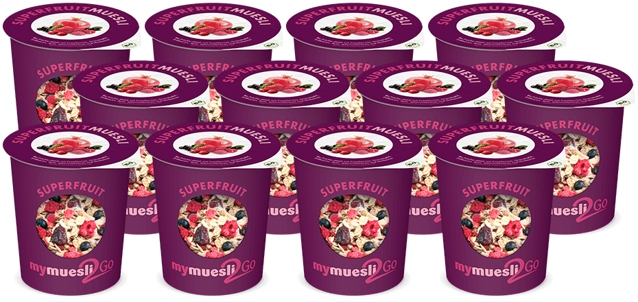 Dein Superfruit-Müsli zum Mitnehmen.