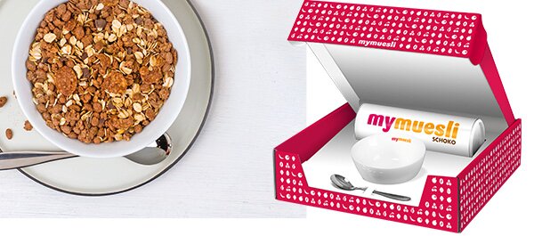 Geschenkset mit Schokomüsli